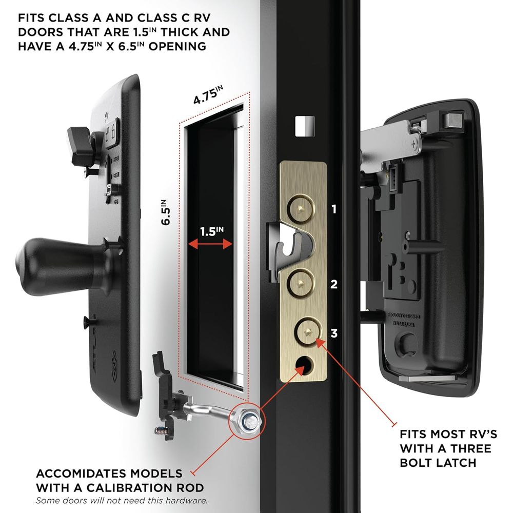 Kunci Pintu RV Atlas untuk Mot - Door Lock ulasan dan harga